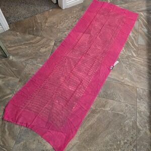 Bajra 100% Cashmere‎ Scarf Handmade in Nepal Pink Scarf NWT